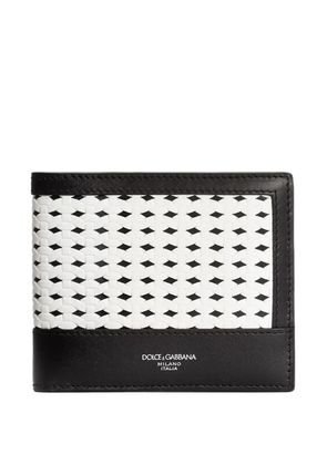 Dolce & Gabbana bi-fold woven wallet - Black