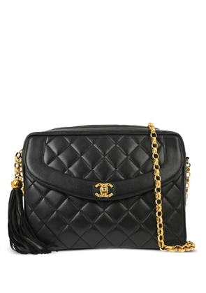 CHANEL Pre-Owned 1992 large CC camera bag - Black
