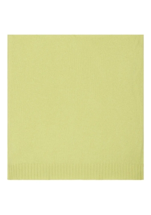 Malo ribbed-trim scarf - Green