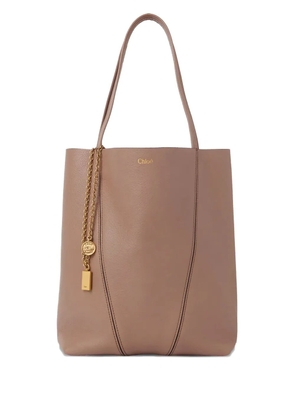 Chloé medium Spin leather chain-detail tote bag - Pink