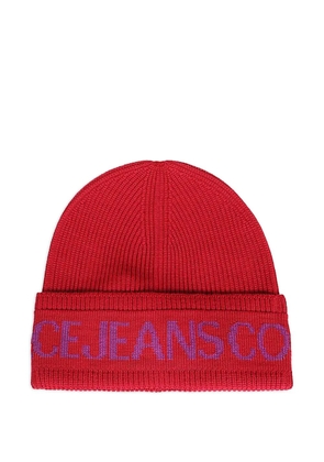 Versace Jeans Couture logo-detail beanie - Red