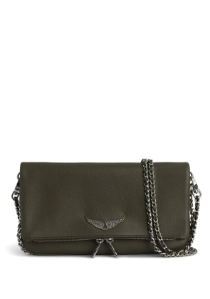 Zadig&Voltaire Rocky leather clutch bag - Green