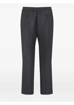 AMI Paris elasticated-waist wool trousers - Grey