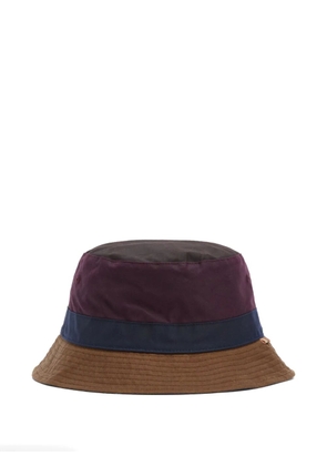 Barbour x Paul Smith panelled appliqué-detail bucket hat - Red