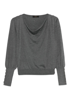 TWINSET buttoned long-sleeve top - Grey
