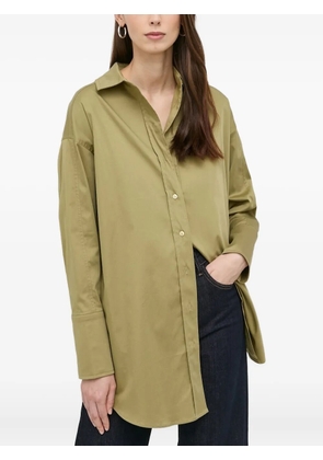 Notes du Nord long-sleeve curved-hem shirt - Green