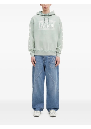 Aries temple-logo hoodie - Green