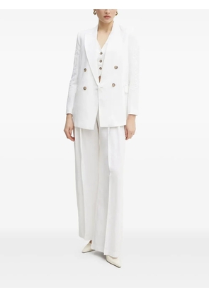 ERMANNO FIRENZE button-fastening sleeveless top - White