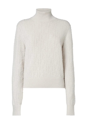 FENDI textured turtleneck sweater - Neutrals