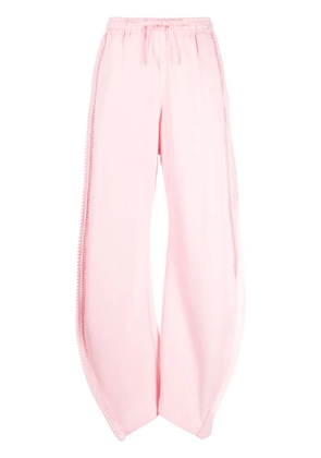 JNBY side-stripe cotton jogging bottoms - Pink