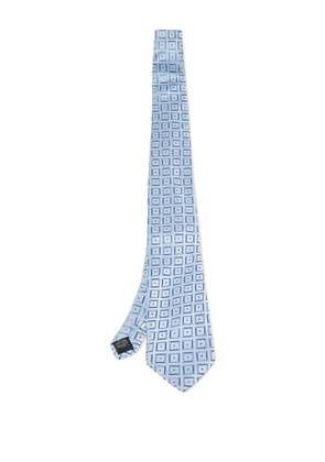 Brioni Vintage Pre-owned geometric-pattern silk tie - Blue