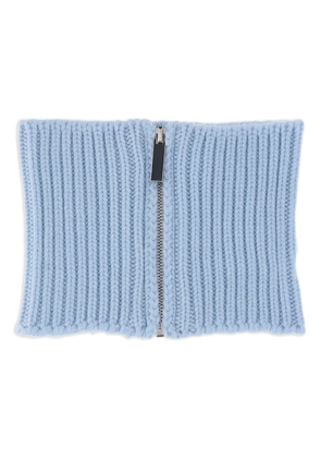 SA SU PHI ribbed-knit scarf - Blue