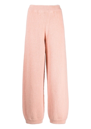 Baserange ribbed knitted trousers - Pink