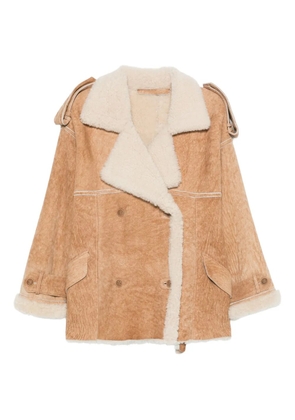 Salvatore Santoro double-breasted coat - Brown