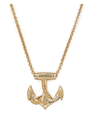 Shrimps anchor pendant necklace - Gold