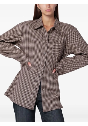 OUR LEGACY geometric-print shirt - Brown