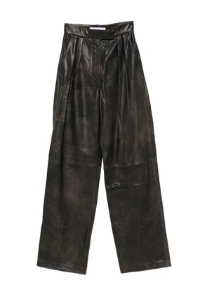 Alex Perry pleated trousers - Brown