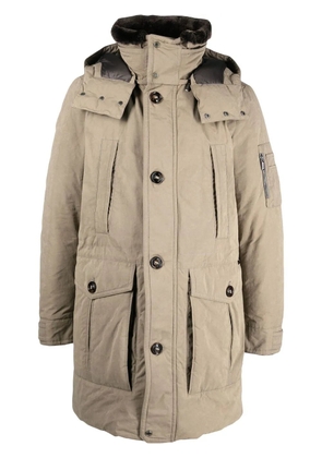Moorer Teds padded duffle coat - Neutrals