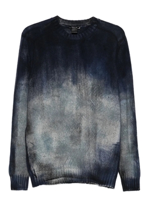 Avant Toi ombre-print crew-neck sweater - Blue