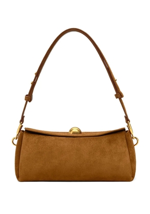 AMI Paris Carrousel suede bag - Brown