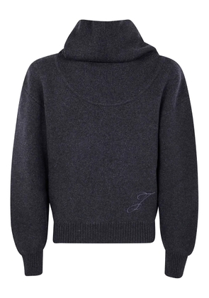 Jacquemus logo-embroidered wool sweater - Grey