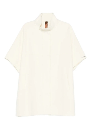 Glox high-neck panelled jacket - White