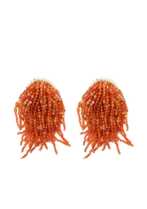 Rosantica beaded tassel earrings - Orange