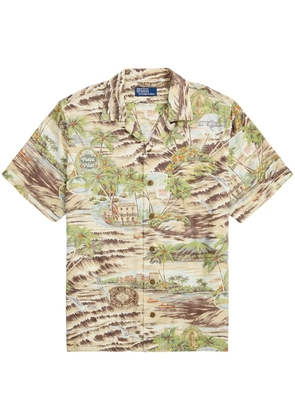Polo Ralph Lauren graphic-print shirt - Neutrals