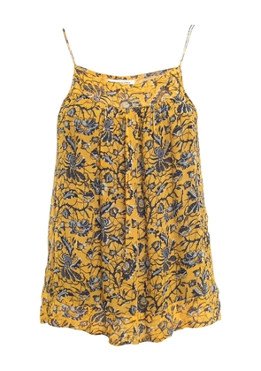Isabel Marant Vintage floral-print blouse - Yellow