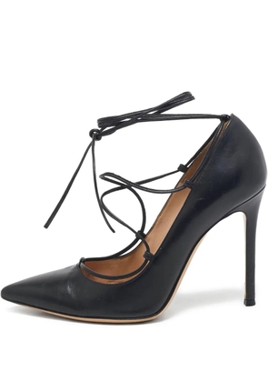 Gianvito Rossi pre-owned 105mm Femi lace-up pumps - Black