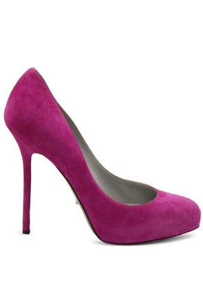 Sergio Rossi Vintage suede heeled pumps - Pink