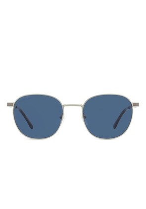 Lacoste striped oval-frame sunglasses - Grey