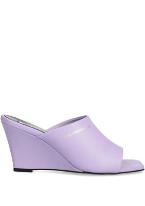 Karl Lagerfeld 90mm logo-print sandals - Purple