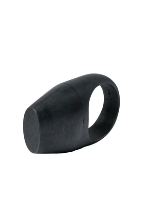 Parts of Four Geo sterling-silver ring - Black