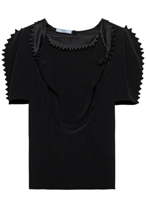 Prada cady crepe top - Black