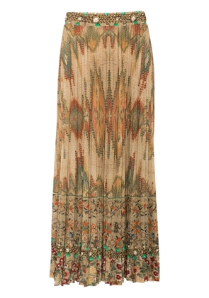 Pierre-Louis Mascia pleated skirt - Neutrals