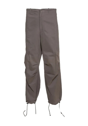 Emporio Armani Pre-Owned drawstring-cuff trousers - Grey