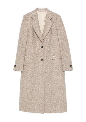Tagliatore herringbone coat - Neutrals