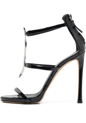 Giuseppe Zanotti Vintage 120mm Harmony G leather heeled sandals - Black