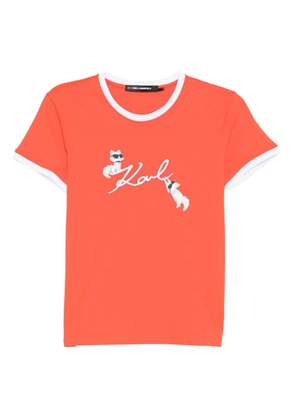 Karl Lagerfeld Ikon Choupette T-shirt - Orange