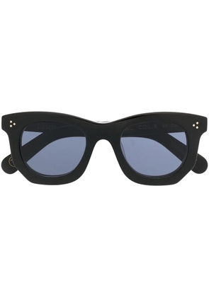 Lesca tinted thick-frame sunglasses - Black