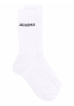 Jacquemus Les Chaussettes Jacquemus logo-intarsia socks - White