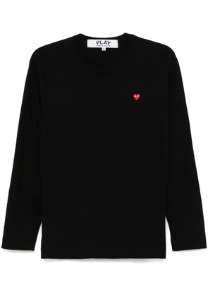 Comme Des Garçons Play heart-patch T-shirt - Black