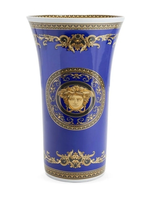 Versace Medusa vase (34cm) - Blue