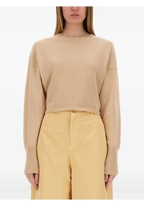 Alysi round-neck sweater - Neutrals