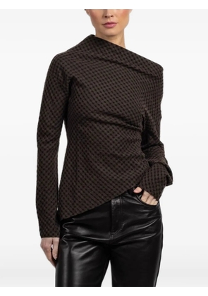 Cortana Nuna check blouse - Brown