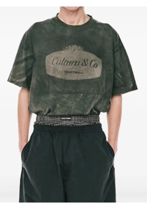 CULTURA logo-print cotton T-shirt - Green