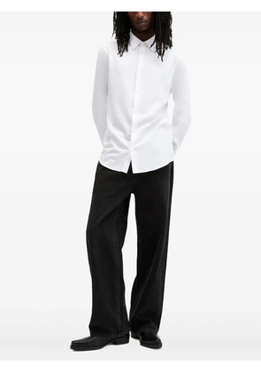 AllSaints embroidered long-sleeve shirt - White