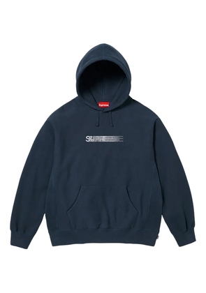 Supreme x Swarovski motion-logo hoodie - Blue