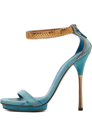 Gucci Pre-Owned 130mm Kelis sandals - Blue